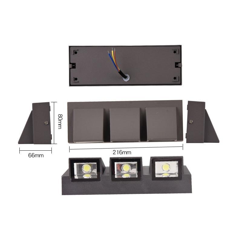 Vexto Modern Black Metal LED Outdoor Wall Lamp - product image 9