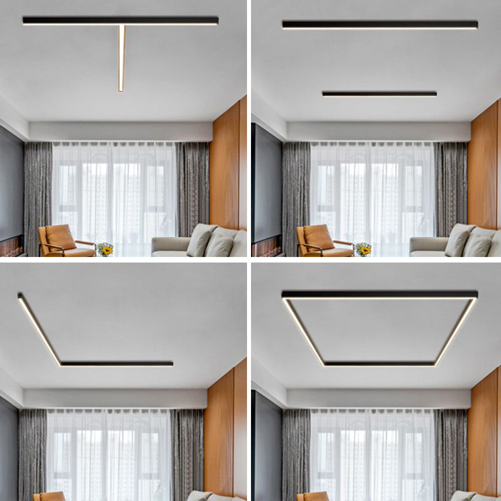 Solin Linear Black Ceiling Light/Wall Light - product image 2