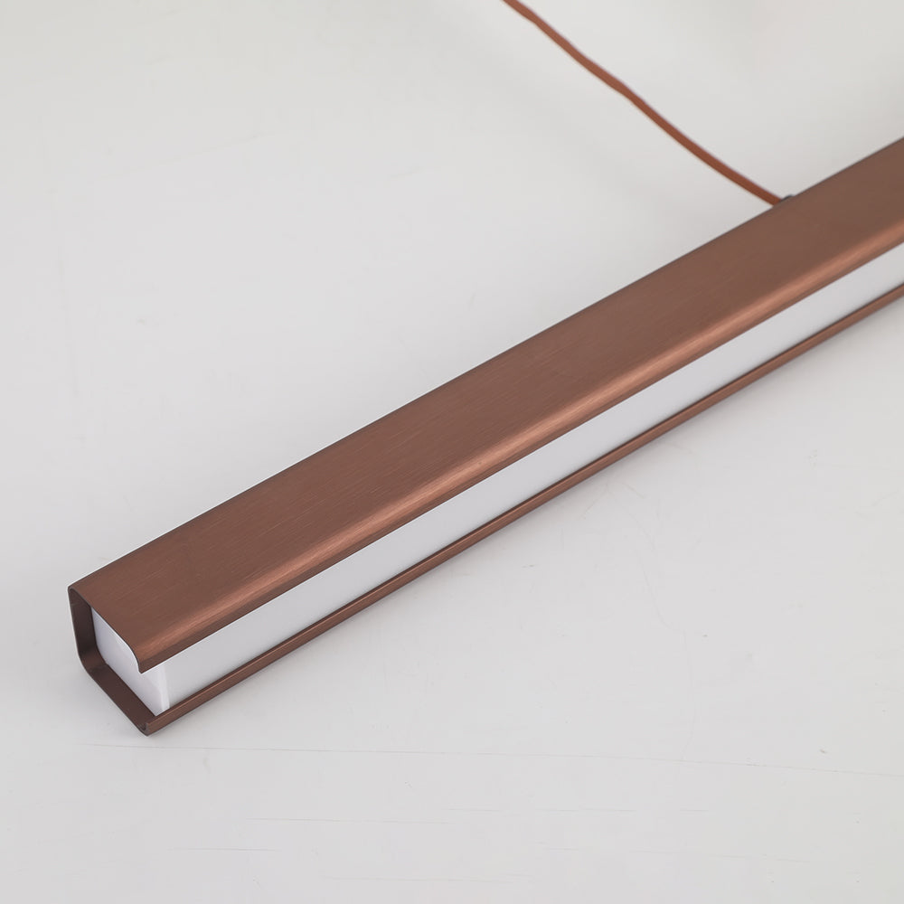 Thala Modern Linear Metal LED Pendant Light Black/Brown - product image 19