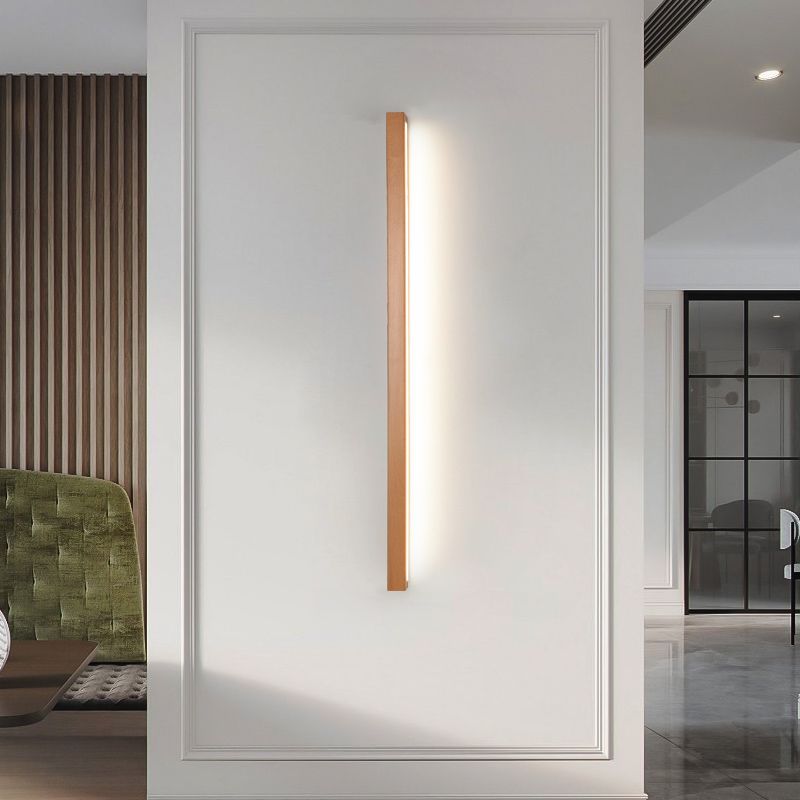 Muto Linear Mirror Wooden Front Vanity Wall Lamp - product image 5