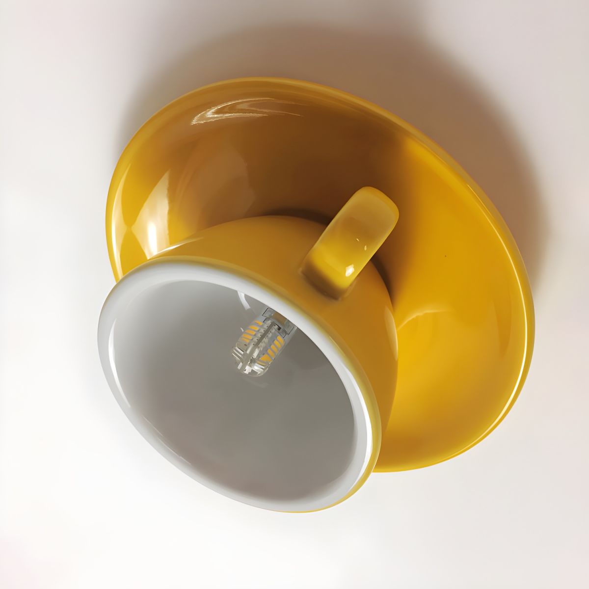 Aria Modern Coffee Cups Ceramic Flush Ceiling Lighting - product image 9