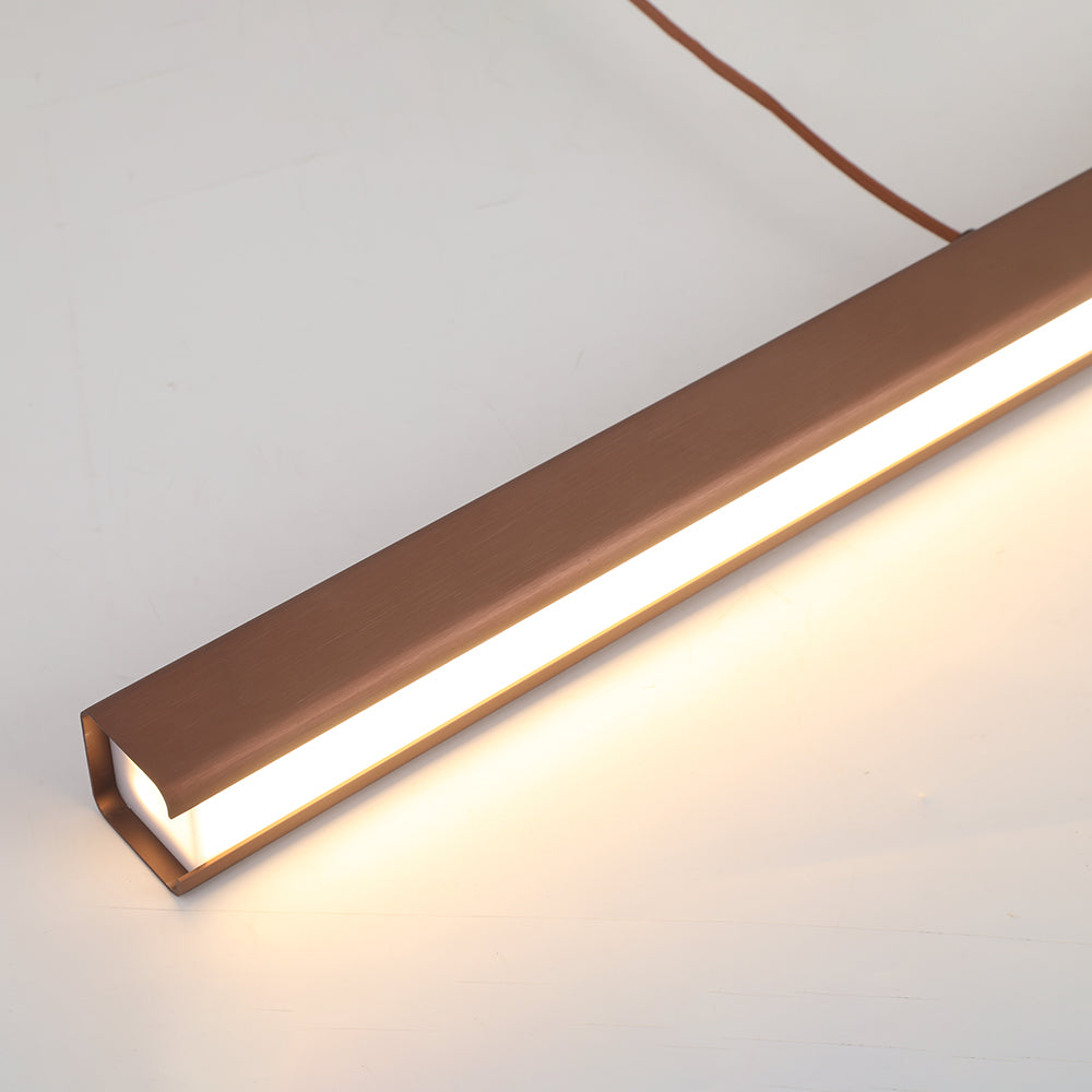Thala Modern Linear Metal LED Pendant Light Black/Brown - product image 20