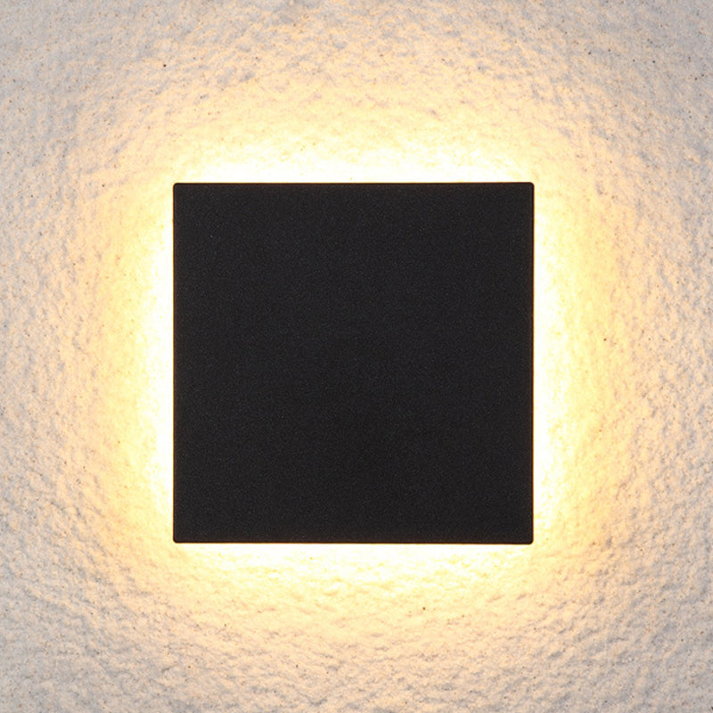 Klyne Minimalist Round/Square Outdoor Wall Lamp LED, Black/White - product image 14