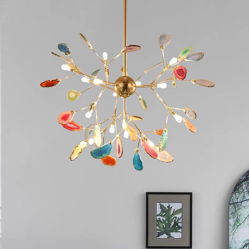Aria Agate Creative Colourful Chandelier Bedroom/Living Room - product image 3
