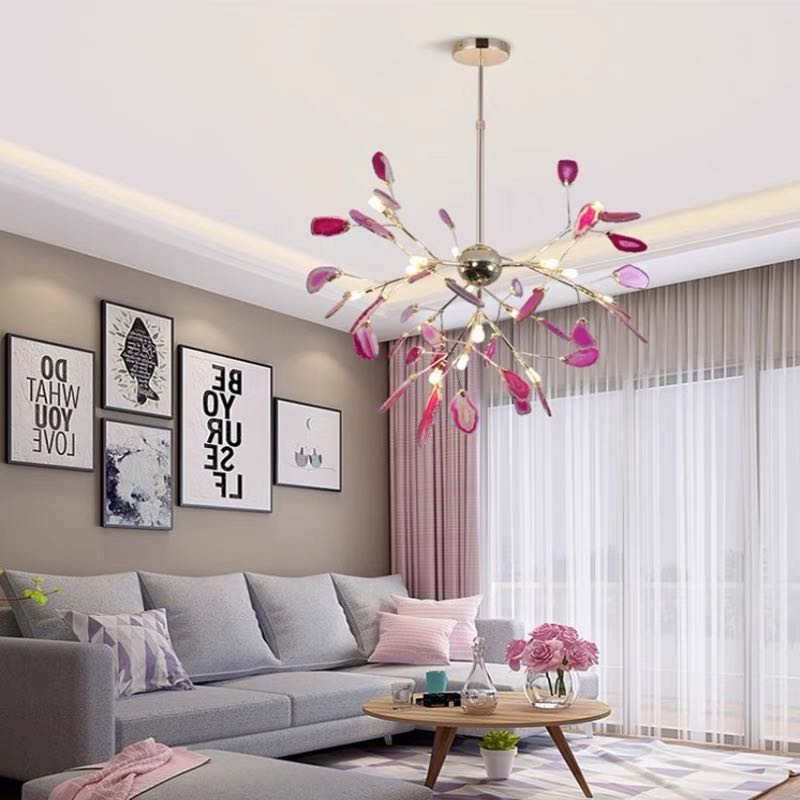 Aria Agate Creative Colourful Chandelier Bedroom/Living Room - product image 6