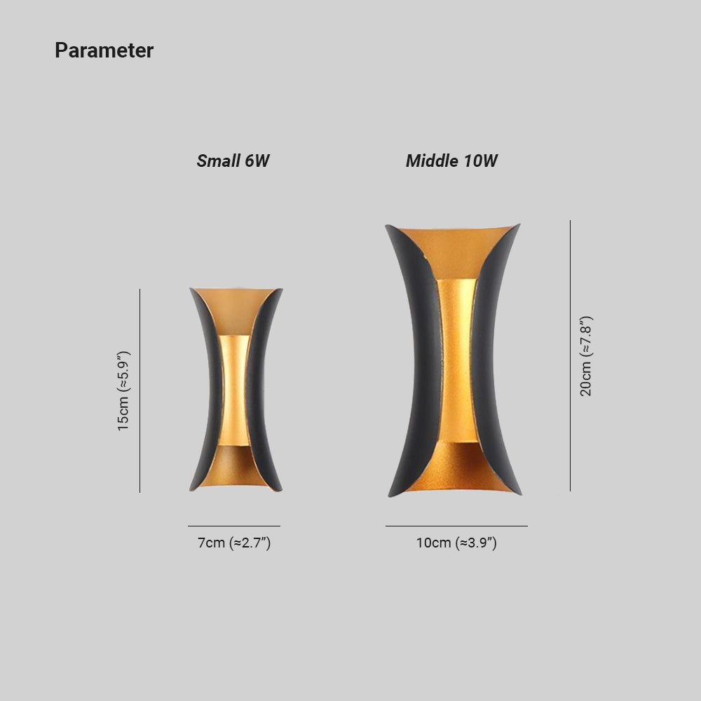 Noxel Curved Outdoor Wall Mounted Led Lamp - product image 7