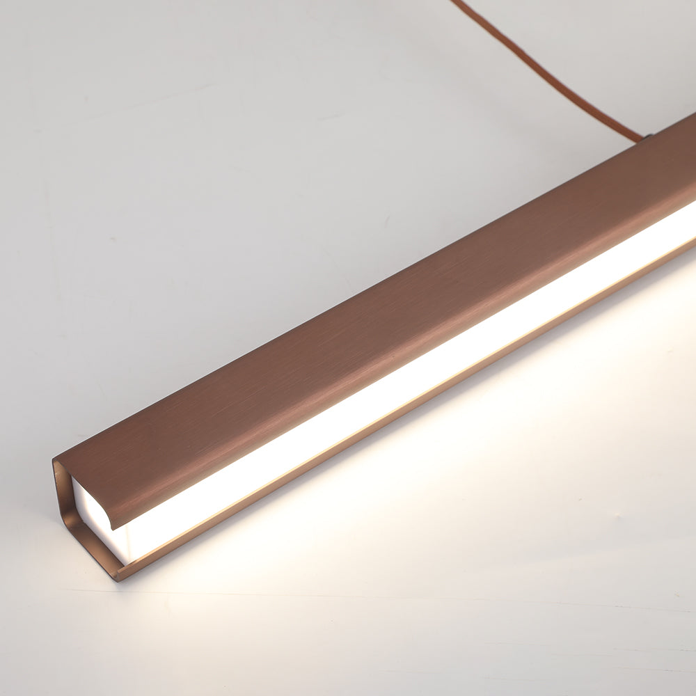 Thala Modern Linear Metal LED Pendant Light Black/Brown - product image 21