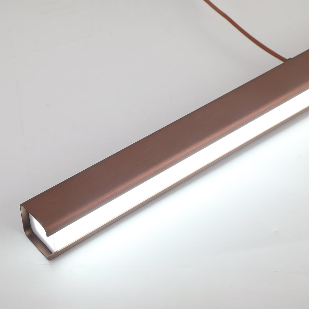Thala Modern Linear Metal LED Pendant Light Black/Brown - product image 22