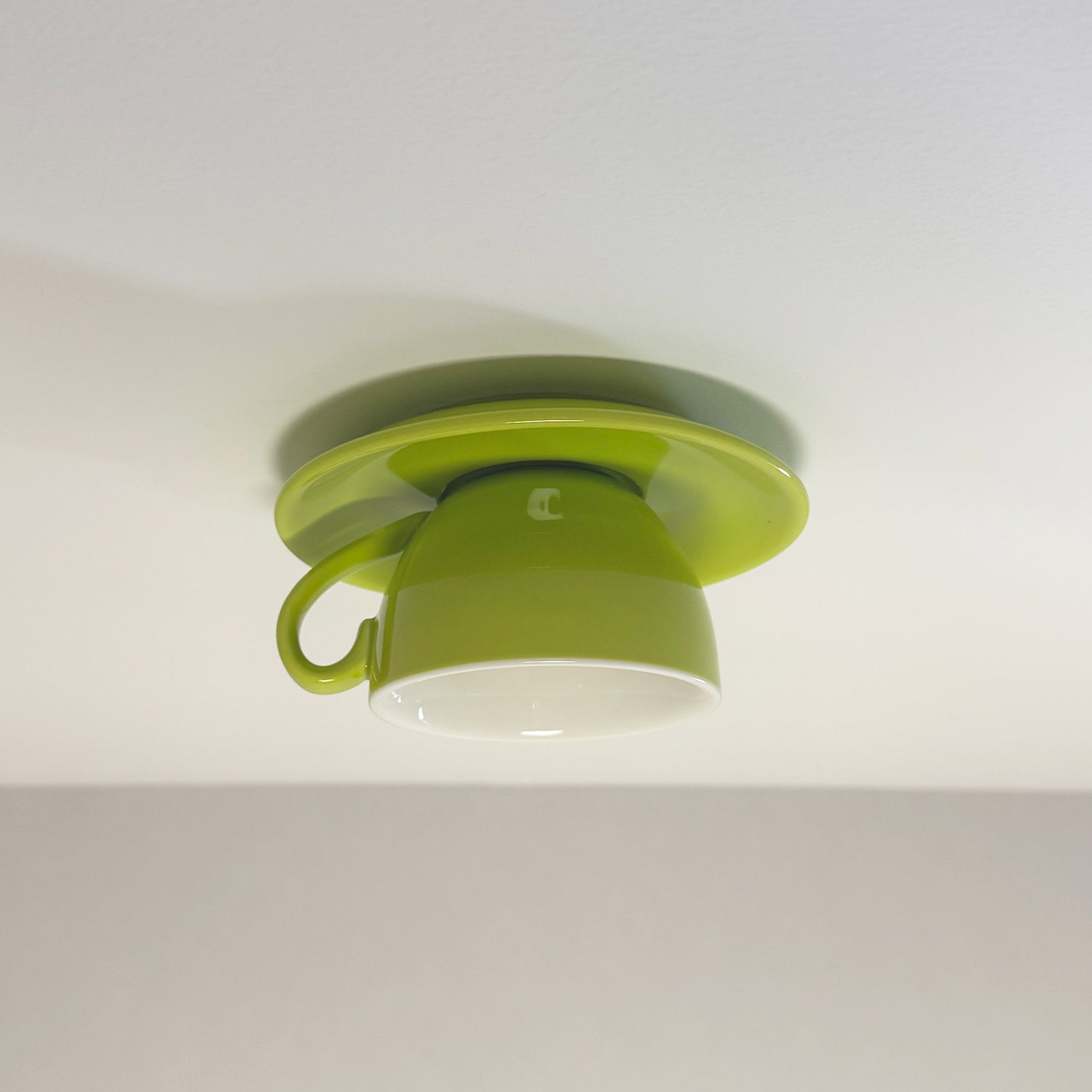 Aria Modern Coffee Cups Ceramic Flush Ceiling Lighting - product image 3