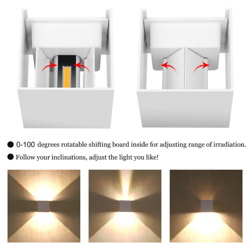 Nexu Modern Adjustable Square Outdoor Wall Lamp LED - product image 18