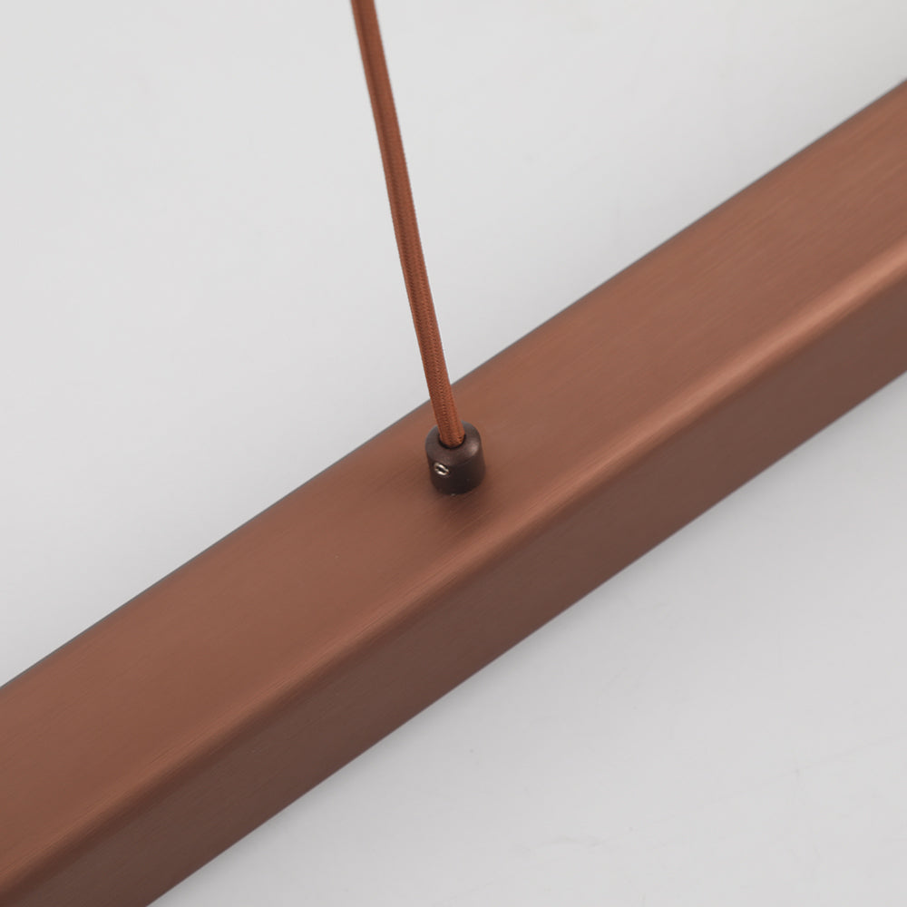 Thala Modern Linear Metal LED Pendant Light Black/Brown - product image 24
