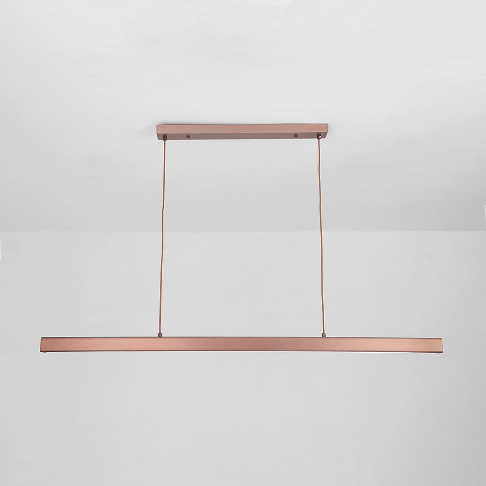 Thala Modern Linear Metal LED Pendant Light Black/Brown - product image 17
