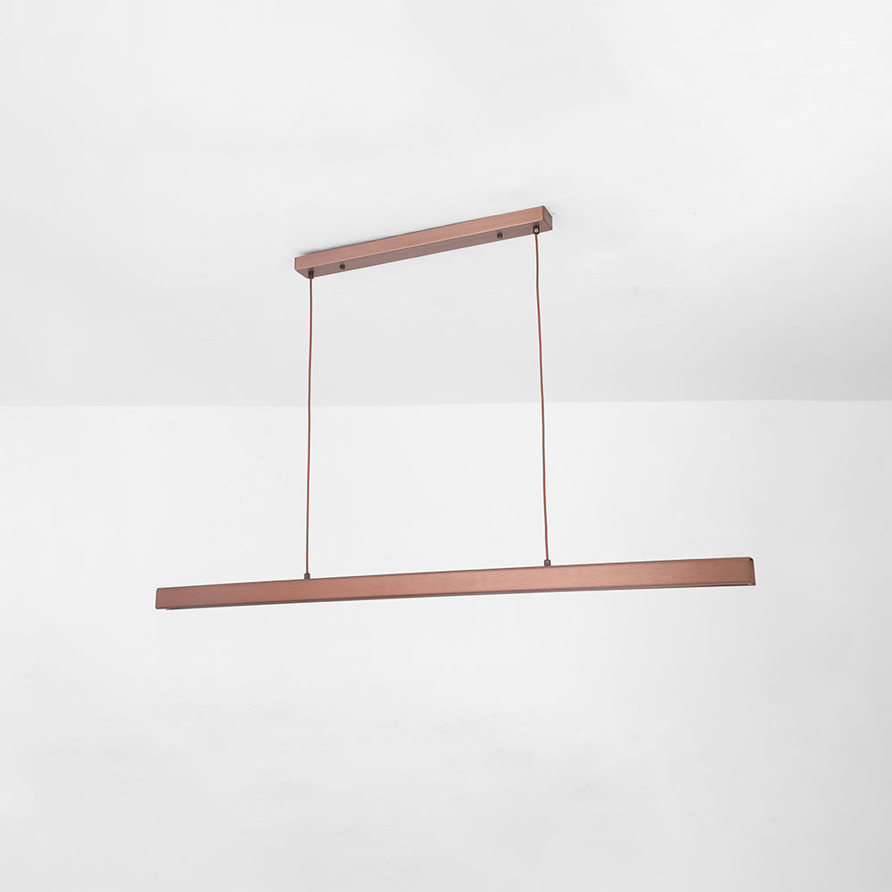 Thala Modern Linear Metal LED Pendant Light Black/Brown - product image 15