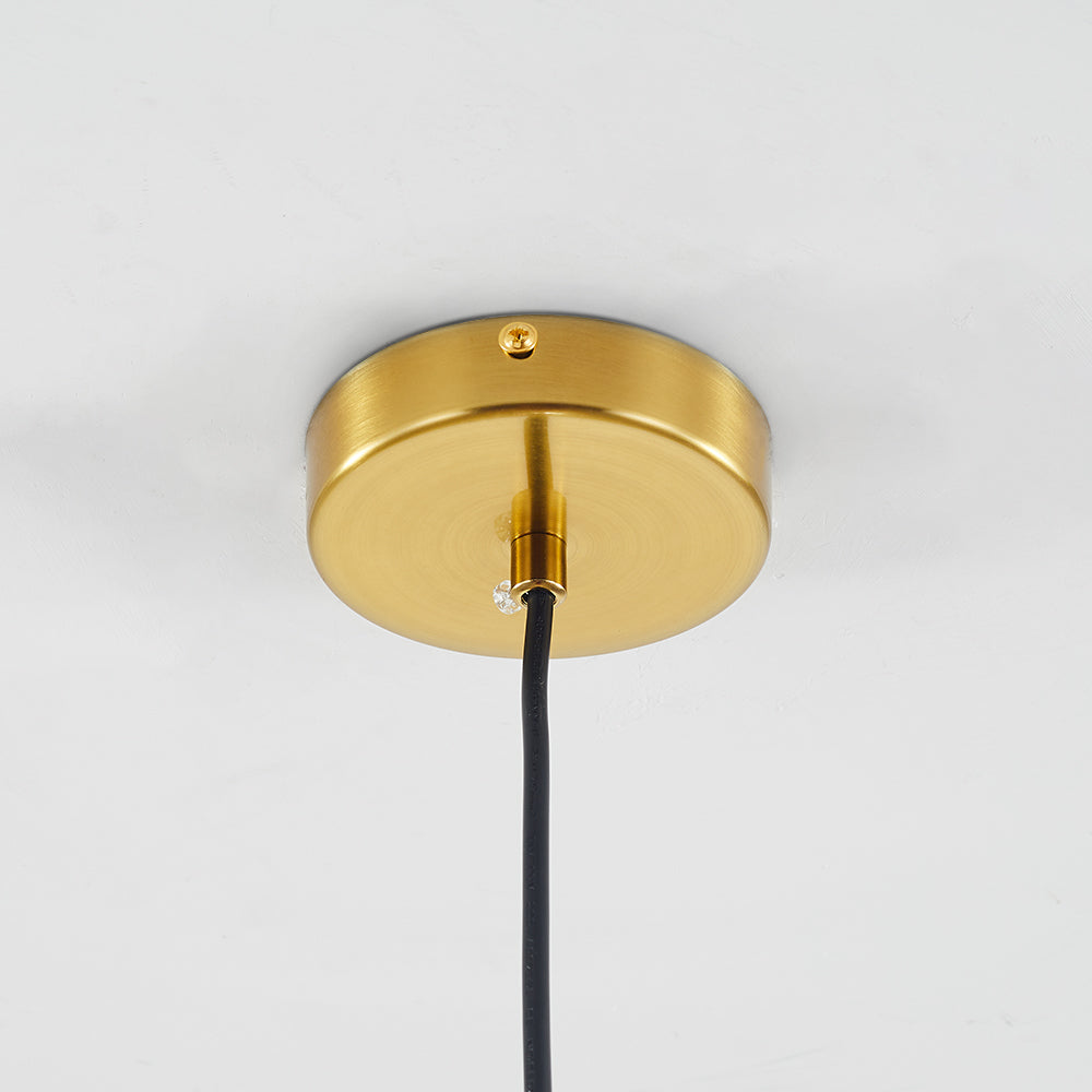 June Glass Globe Pendant Light Clear &Amber - product image 10