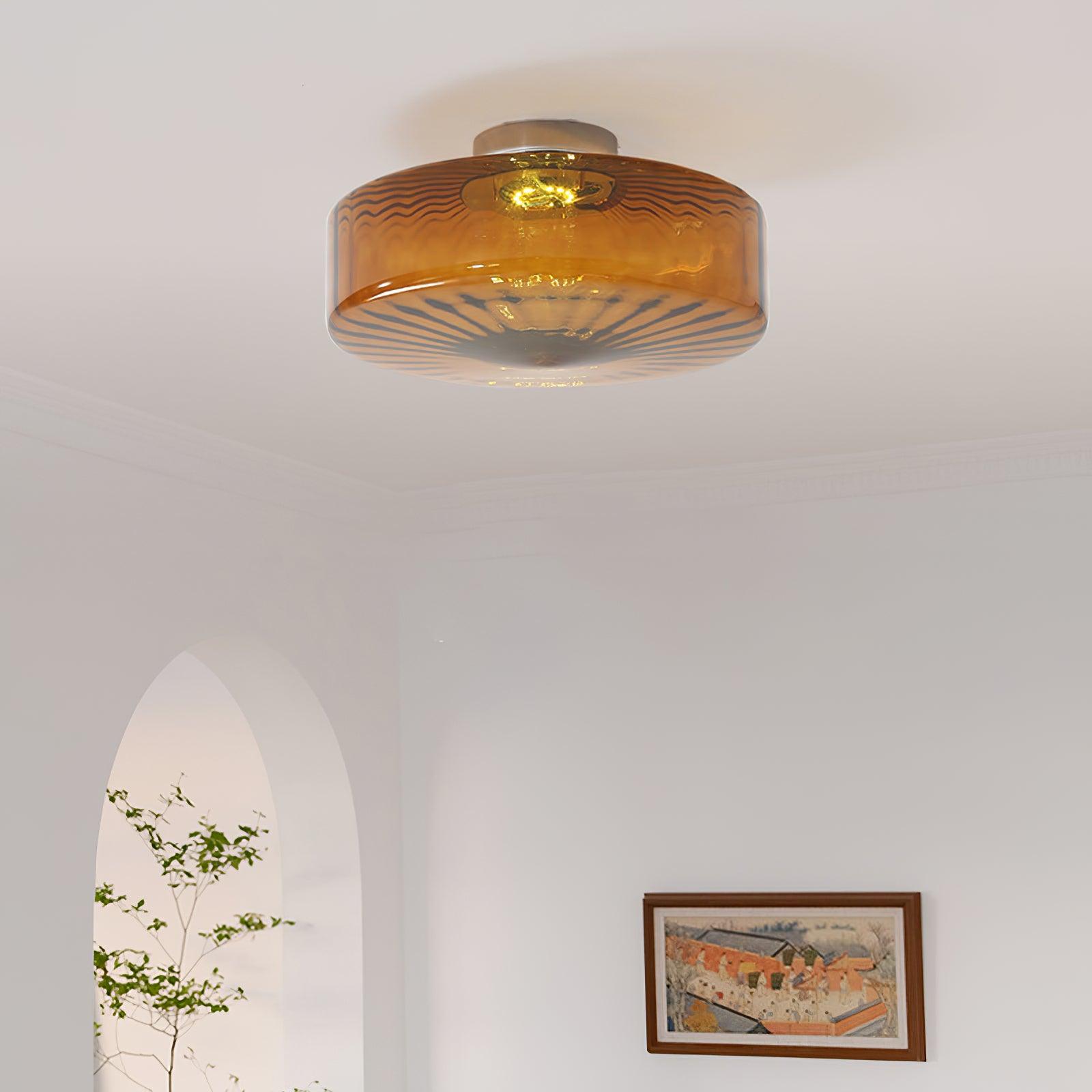 June Amber Glass Ceiling Light - product image 12