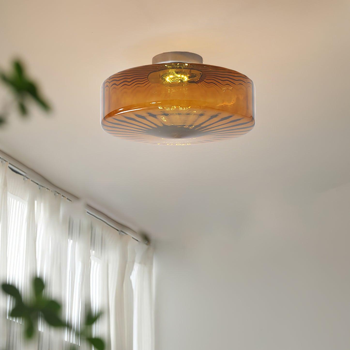 June Amber Glass Ceiling Light - product image 9