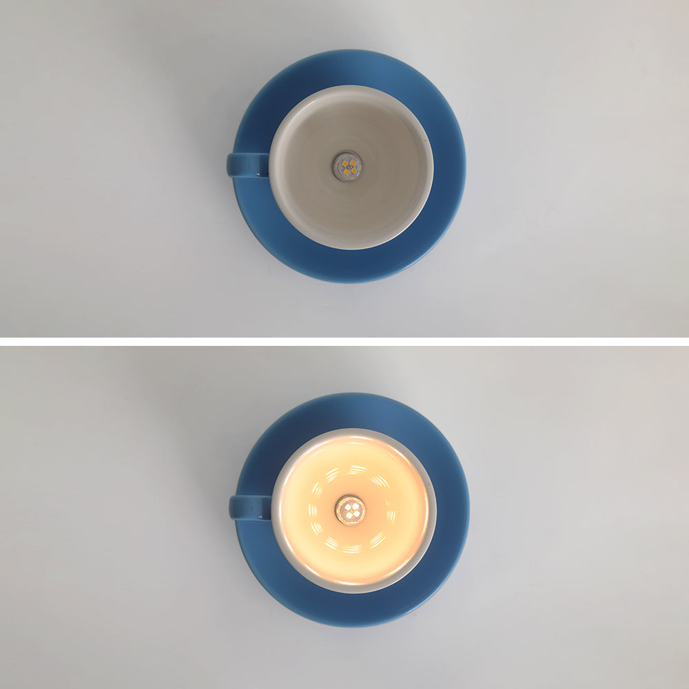 Aria Modern Coffee Cups Ceramic Flush Ceiling Lighting - product image 8