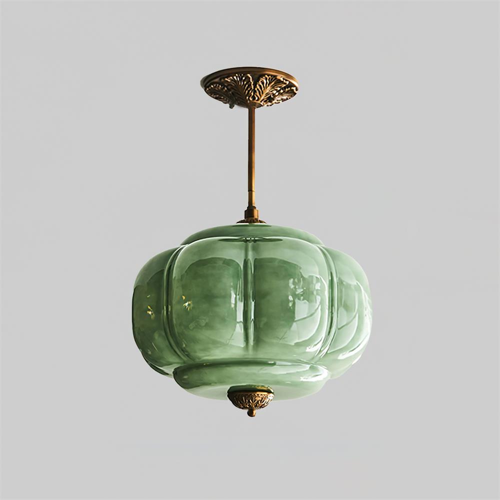 Eldio Green Glass Semi Flush Mount Light - product image 10