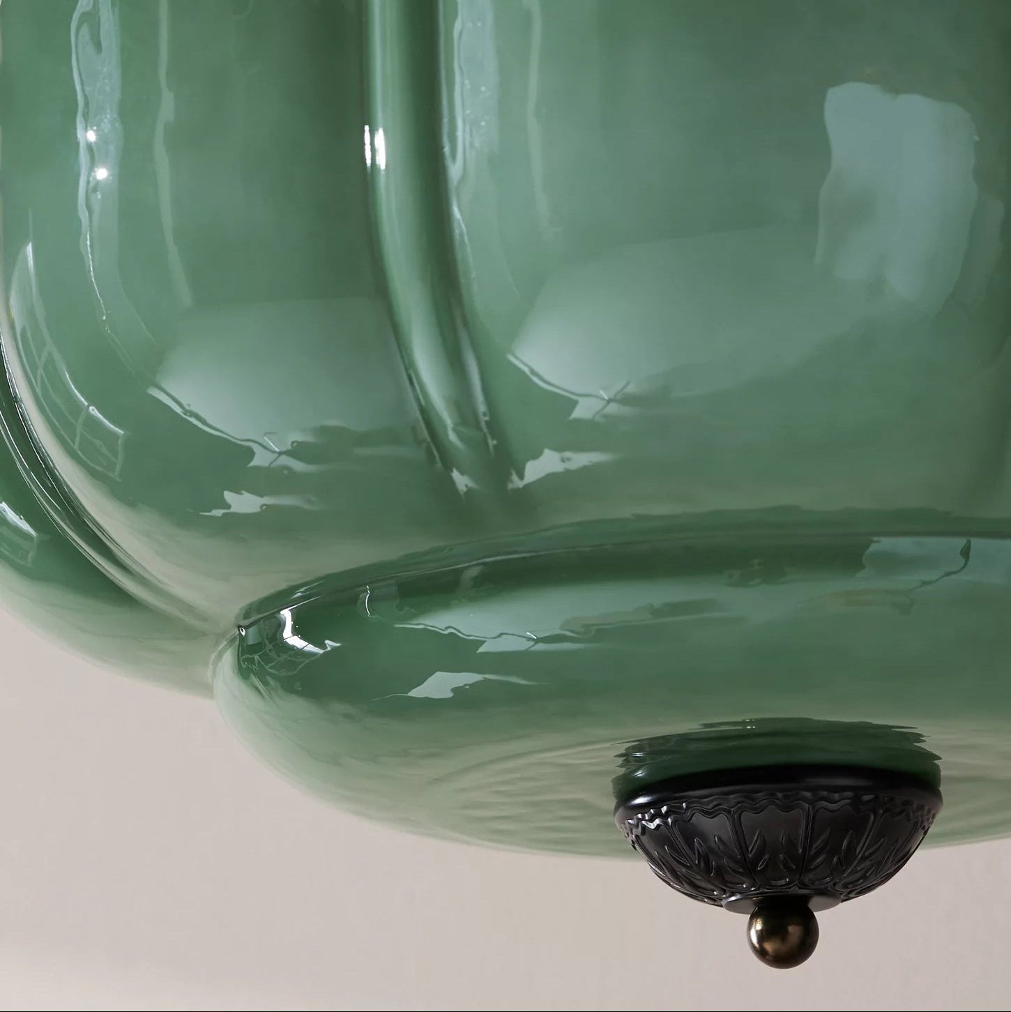Eldio Green Glass Semi Flush Mount Light - product image 5