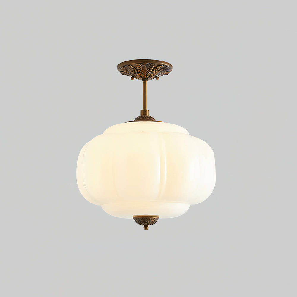 Eldio Green Glass Semi Flush Mount Light - product image 7