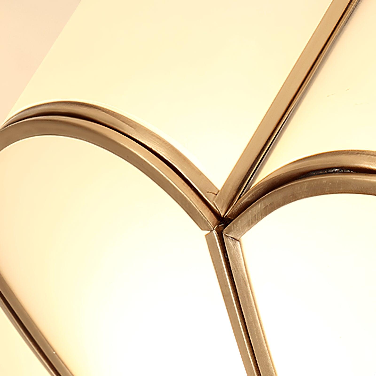 Ulira Ceiling Light Flower Shape Frosted Glass Brass - product image 5