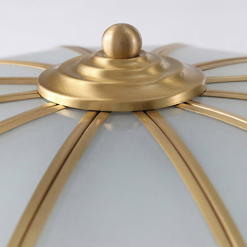 Ulira Ceiling Light Flower Shape Frosted Glass Brass - product image 4