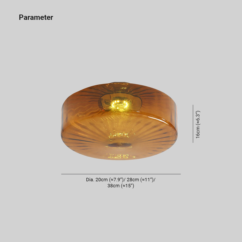 June Amber Glass Ceiling Light - product image 4