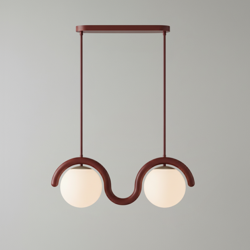 Uveta Linear Chandelier Red&Silver - product image 62
