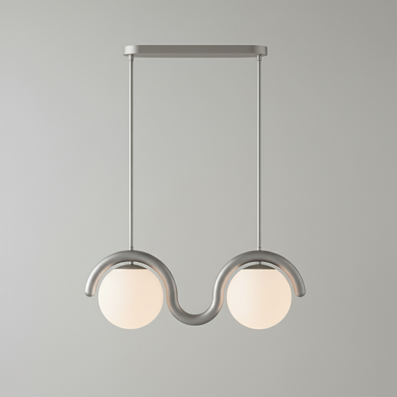 Uveta Linear Chandelier Red&Silver - product image 45