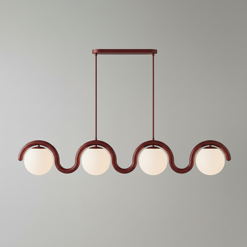 Uveta Linear Chandelier Red&Silver - product image 41