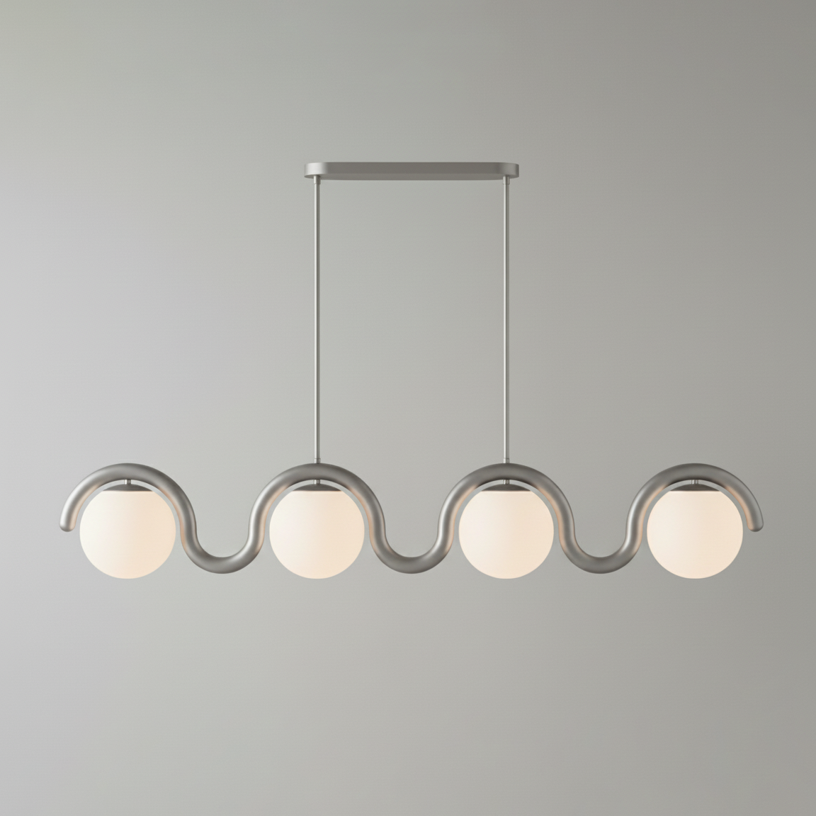 Uveta Linear Chandelier Red&Silver - product image 56
