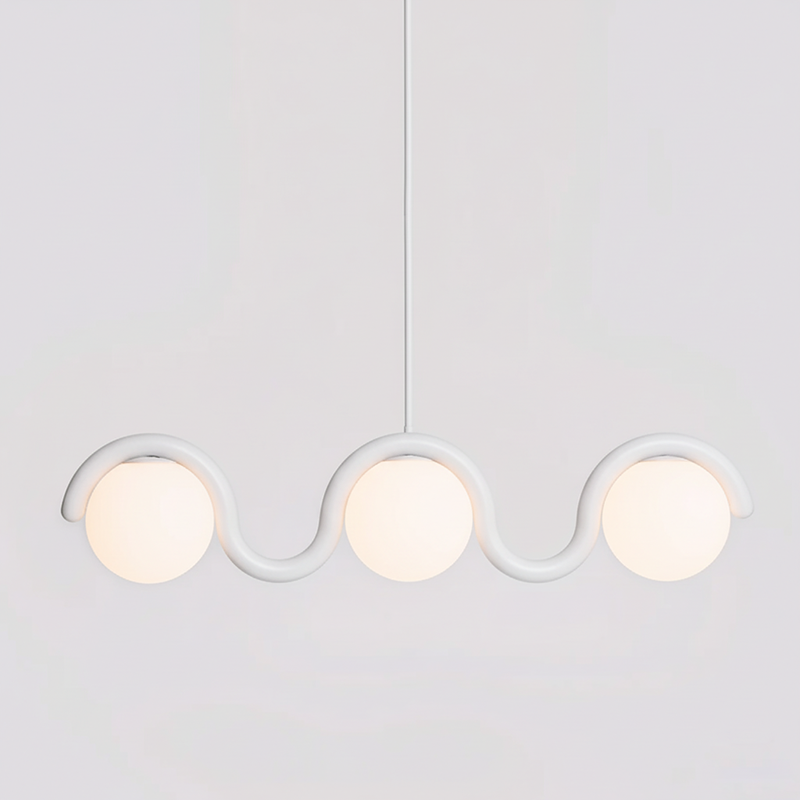 Uveta Linear Chandelier Red&Silver - product image 60