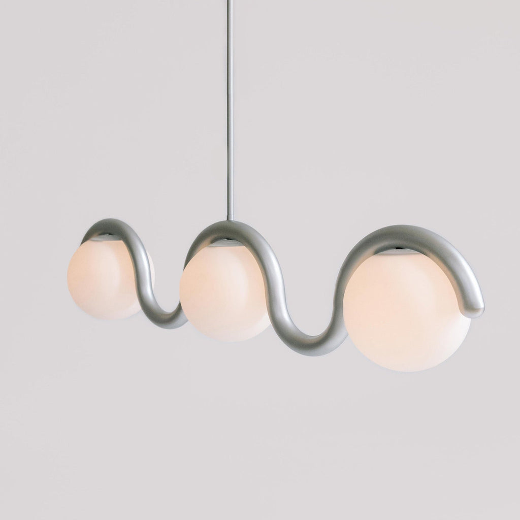 Uveta Linear Chandelier Red&Silver - product image 12