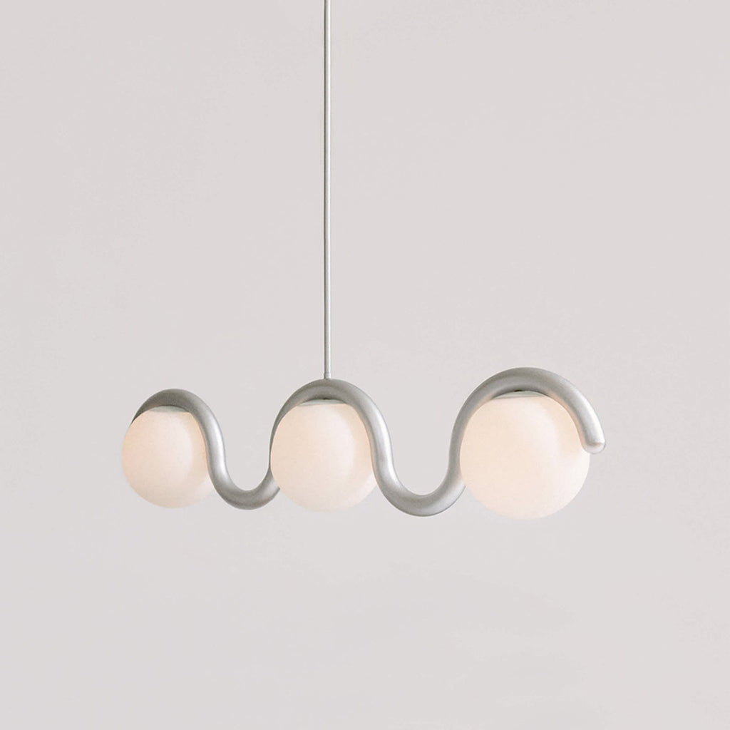 Uveta Linear Chandelier Red&Silver - product image 13