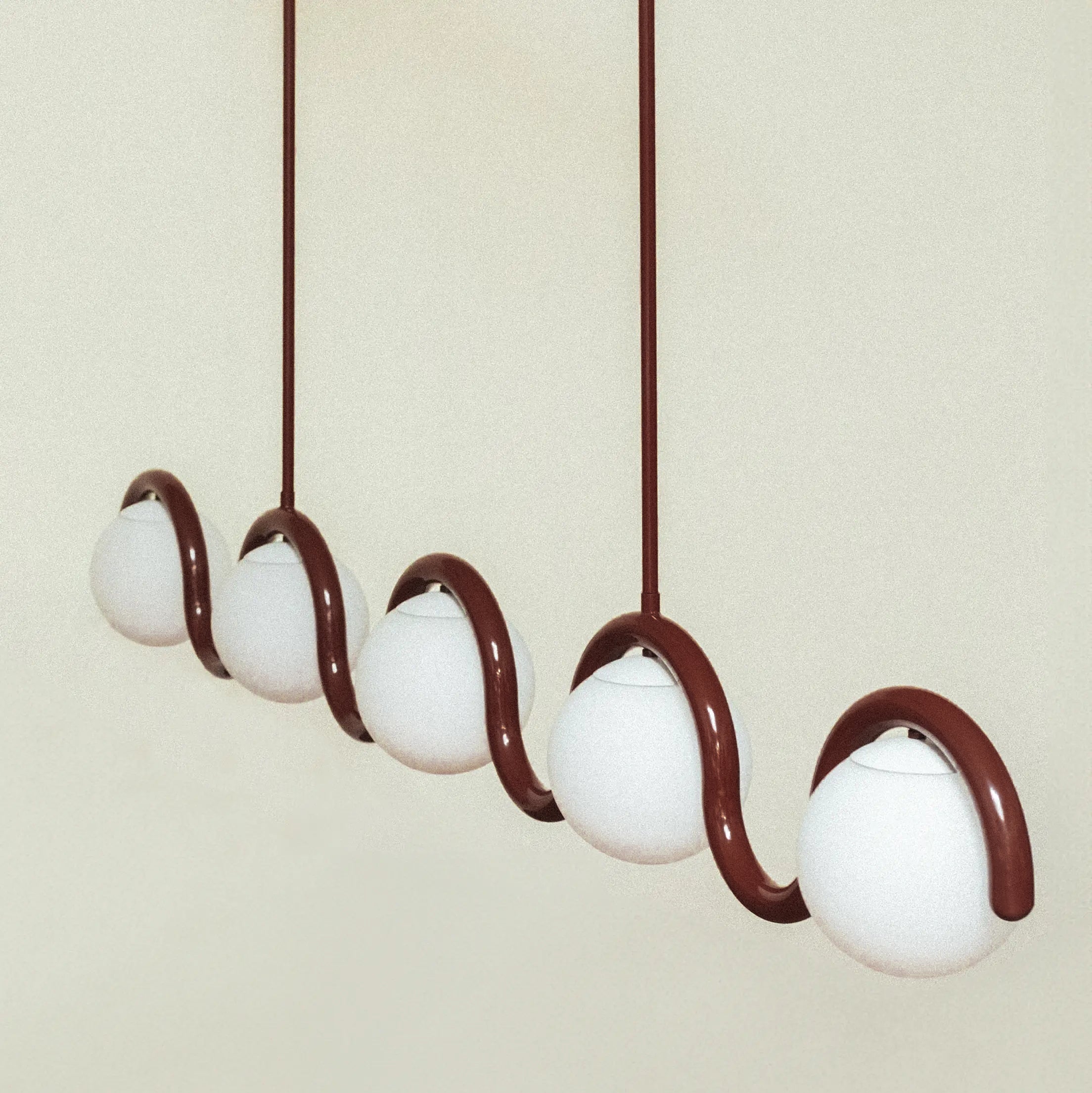 Uveta Linear Chandelier Red&Silver - product image 16