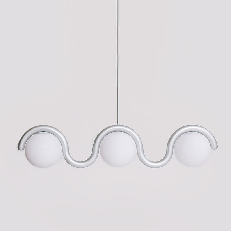 Uveta Linear Chandelier Red&Silver - product image 38