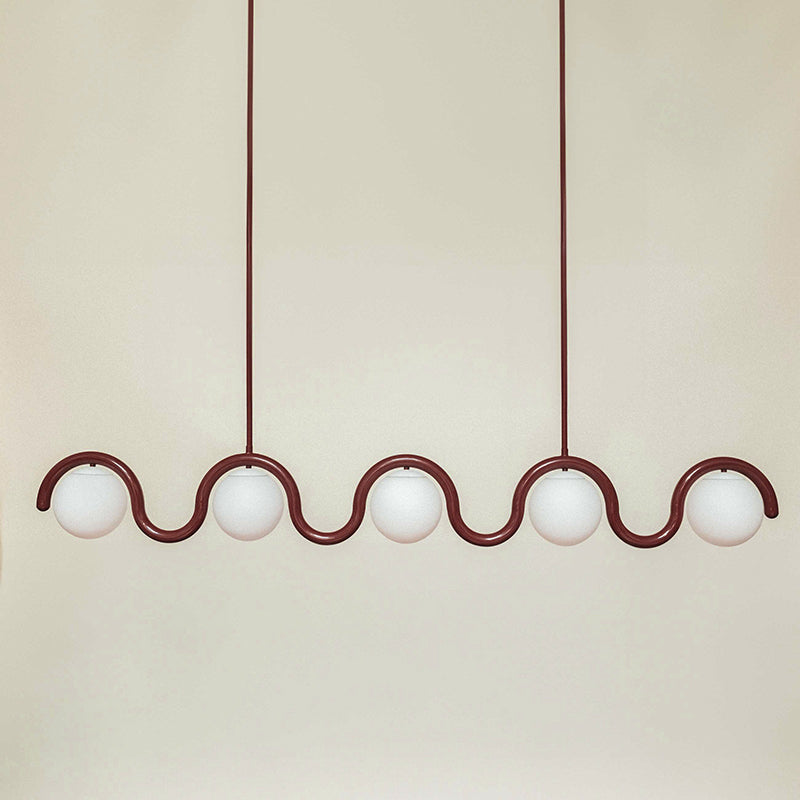Uveta Linear Chandelier Red&Silver - product image 28