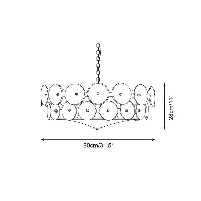 Ventilo Amber Glass Chandelier - product image 28