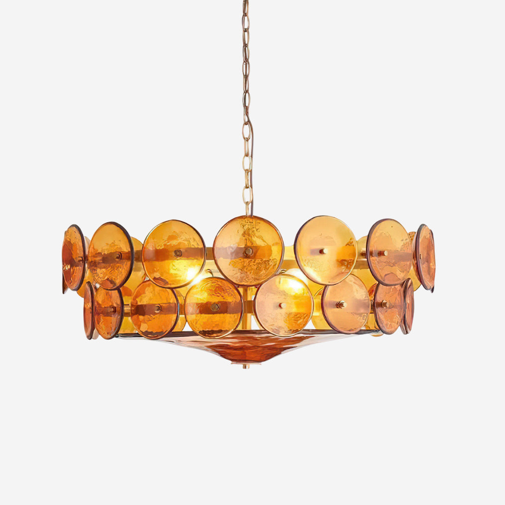 Ventilo Amber Glass Chandelier - product image 1