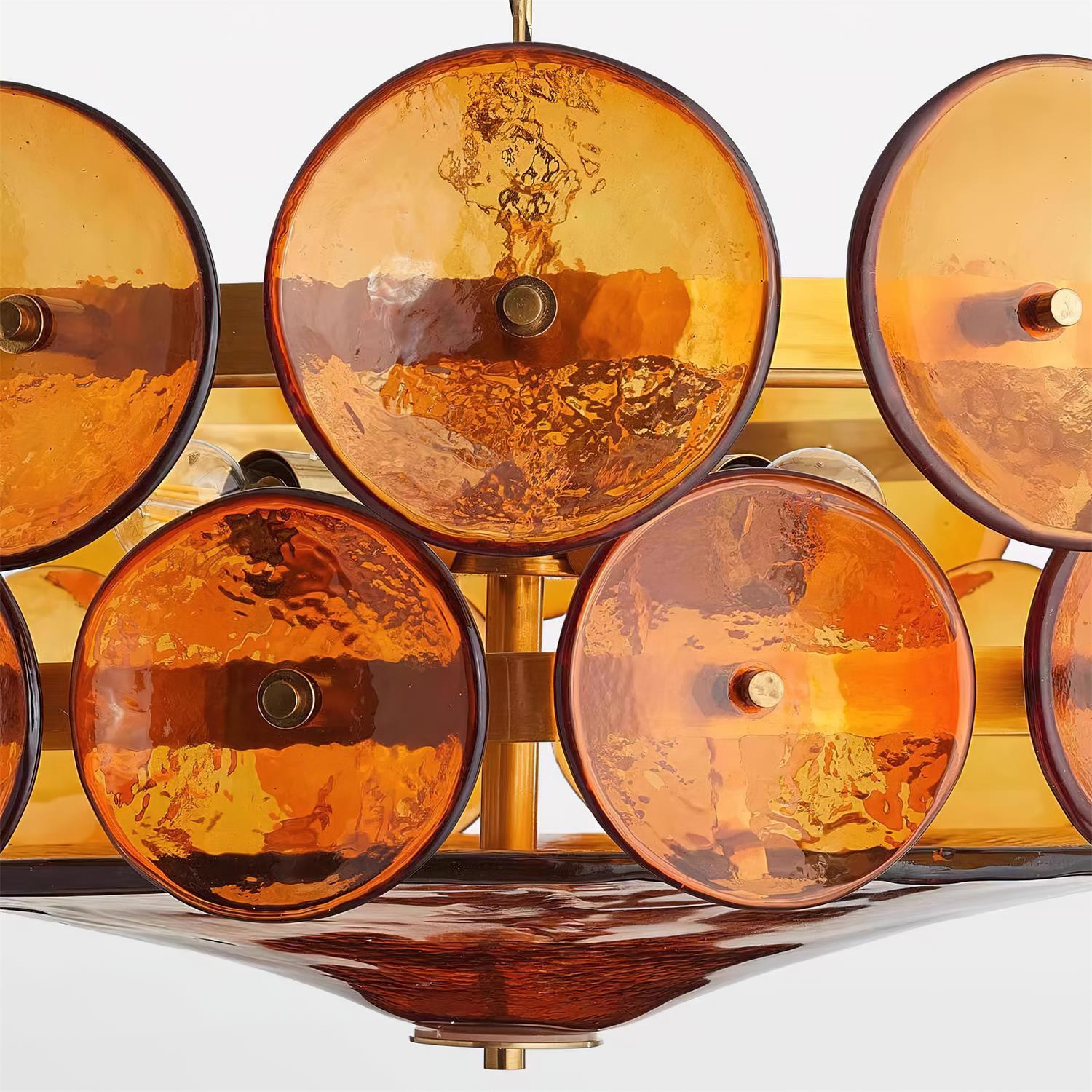 Ventilo Amber Glass Chandelier - product image 3