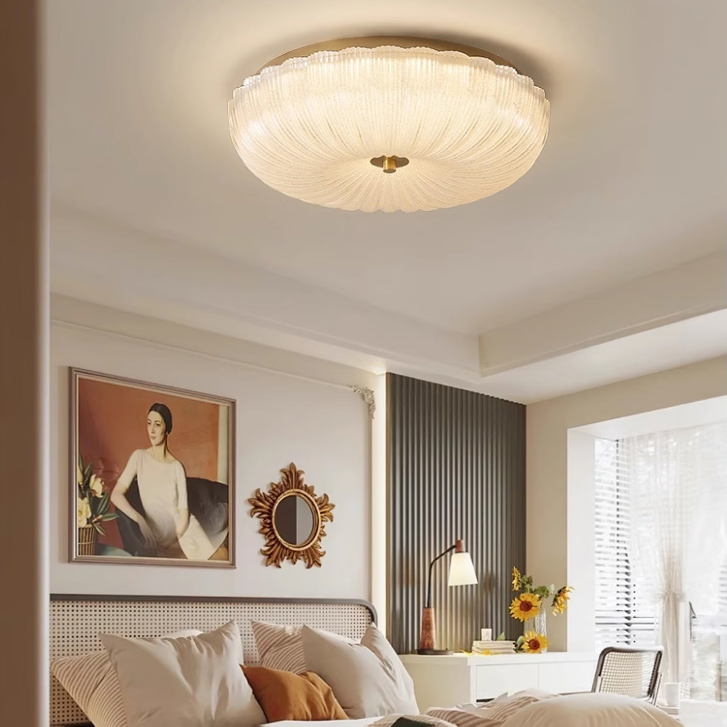 Halo Ceiling Light Ripple Glass - product image 3
