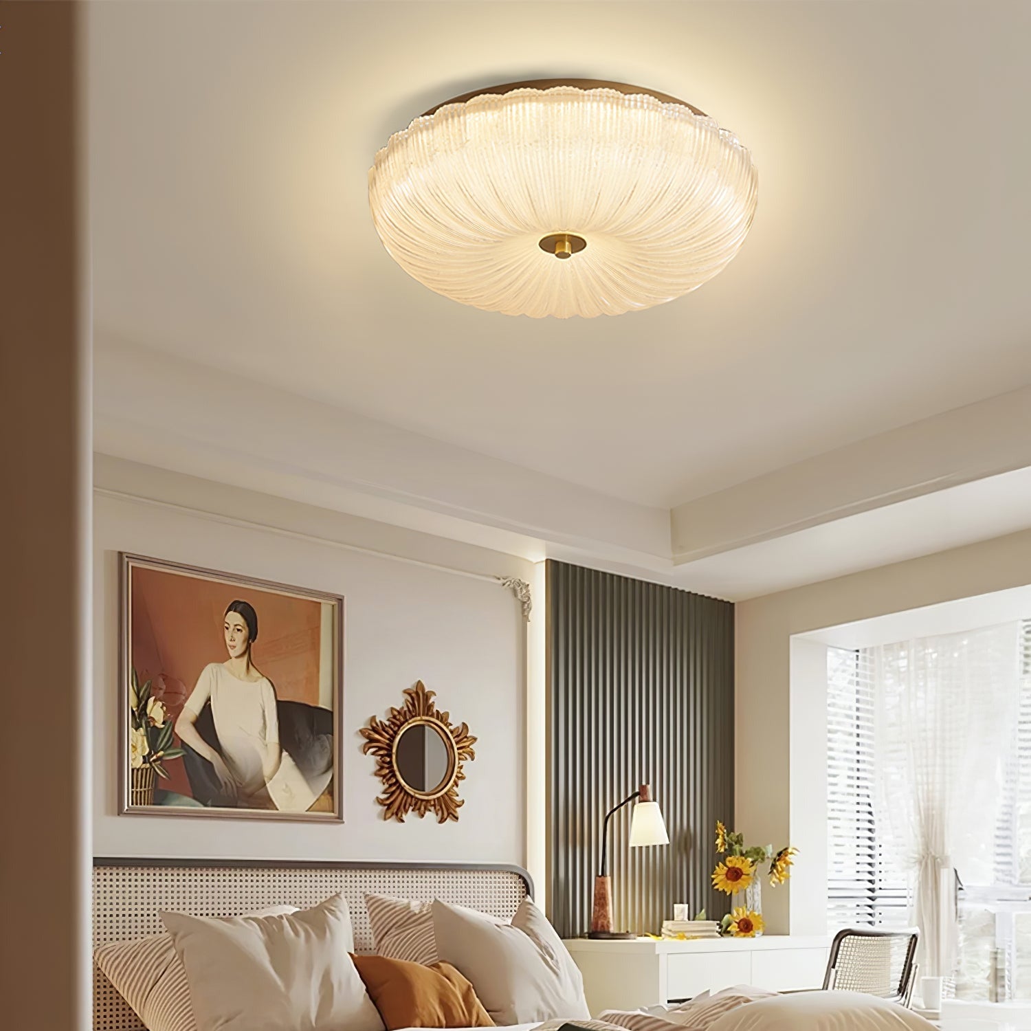 Halo Ceiling Light Ripple Glass - product image 9