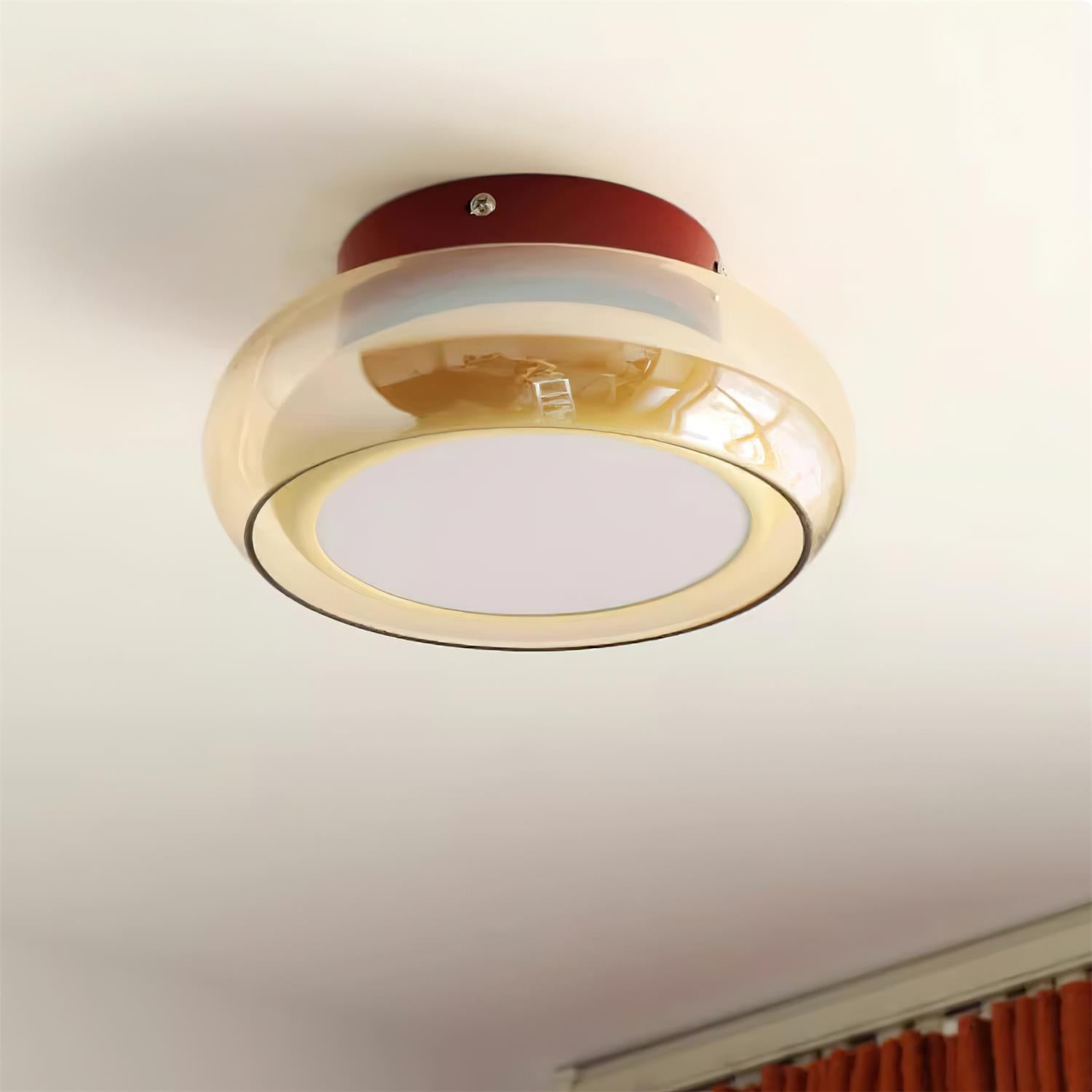 June Retro Glass Flush Mount Ceiling Light - product image 9