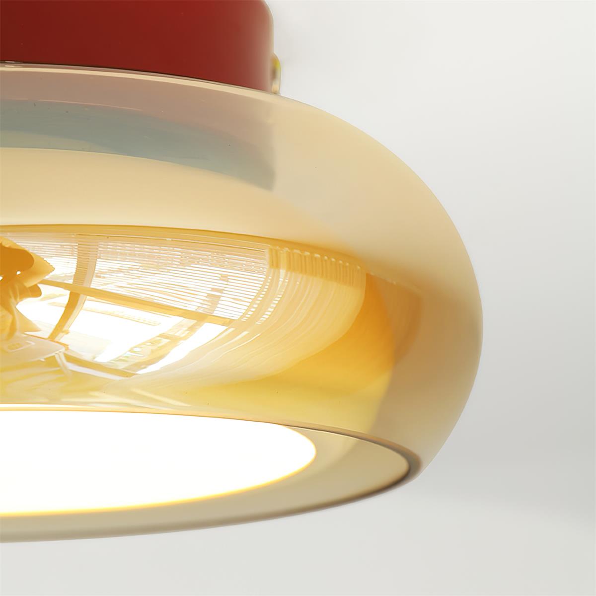 June Retro Glass Flush Mount Ceiling Light - product image 13