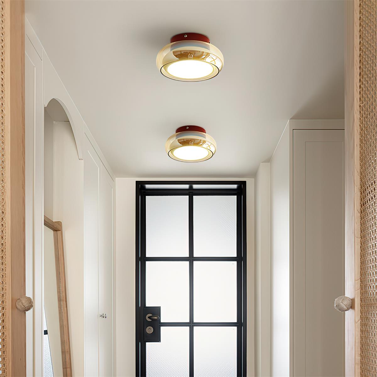 June Retro Glass Flush Mount Ceiling Light - product image 6