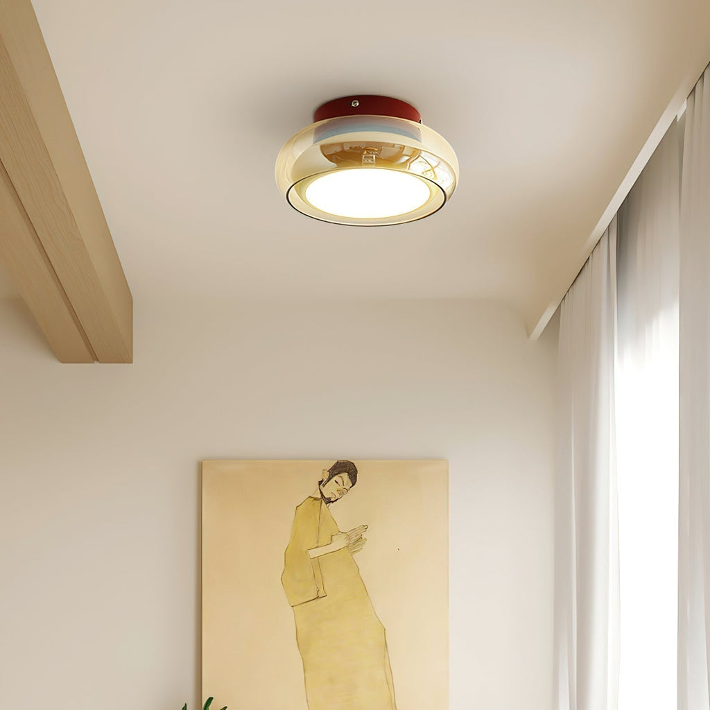June Retro Glass Flush Mount Ceiling Light - product image 5
