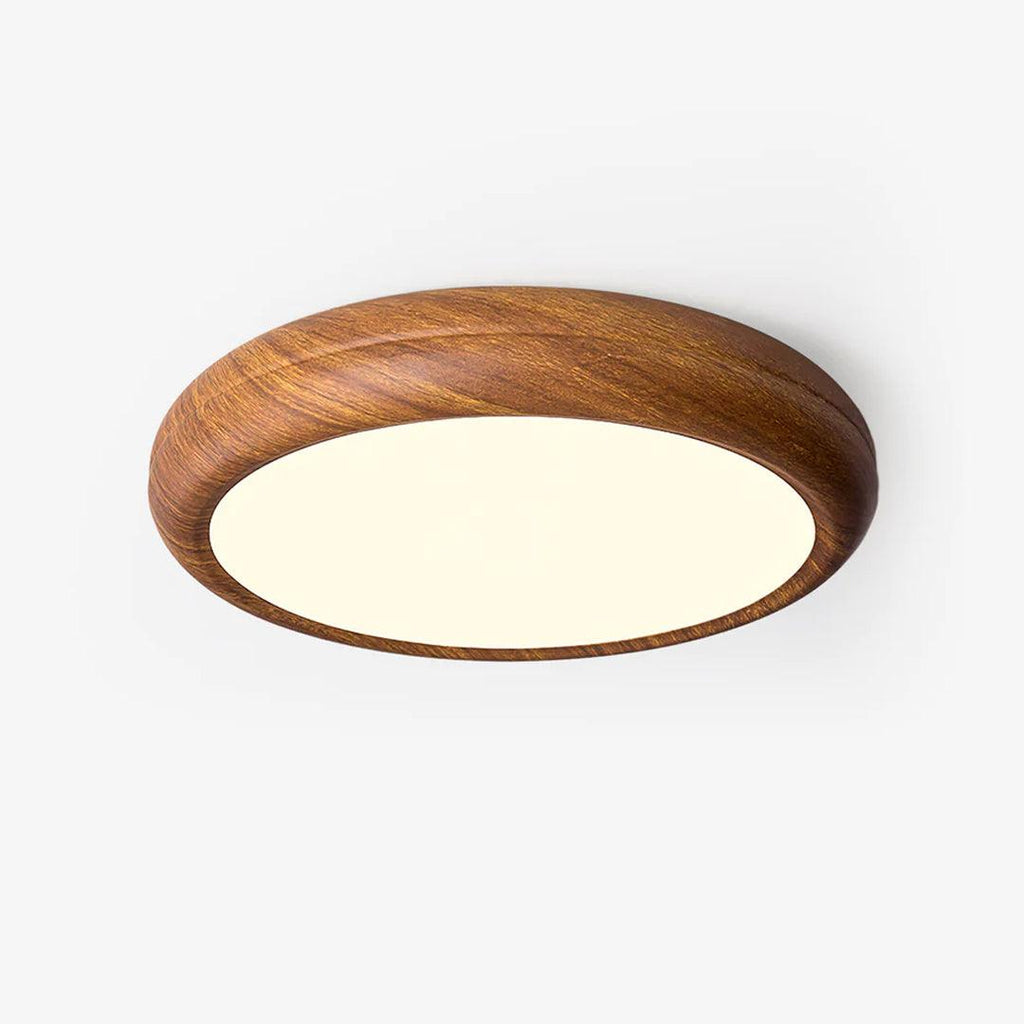 Grena Wood Grain Round Ceiling Light - product image 1