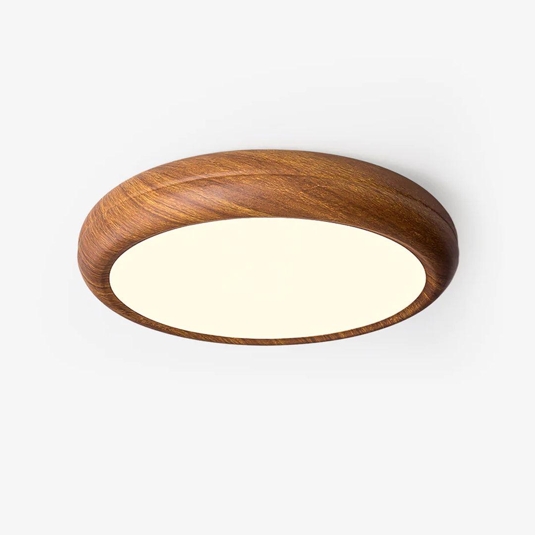 Grena Wood Grain Round Ceiling Light - product image 1