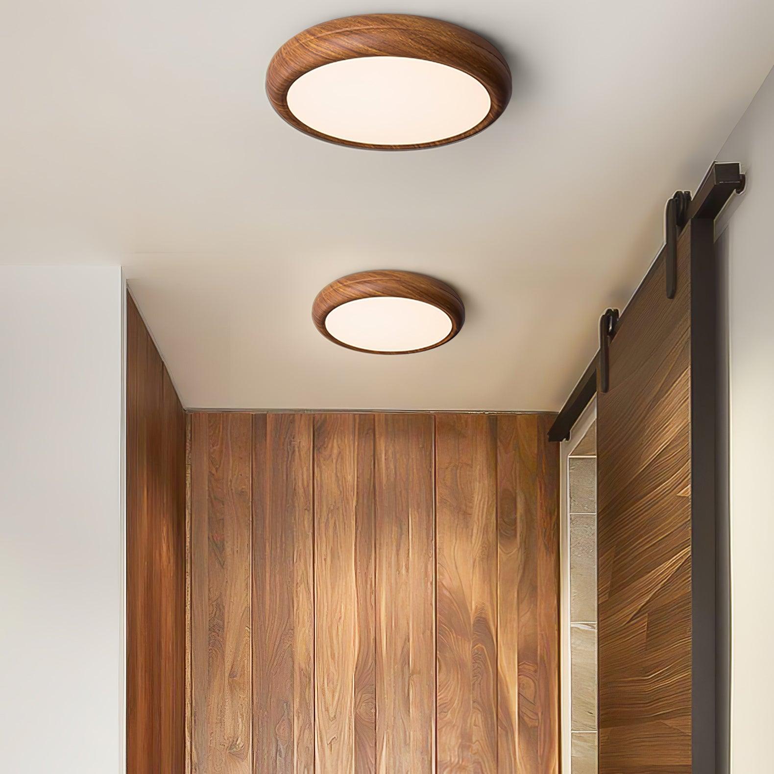 Grena Wood Grain Round Ceiling Light - product image 4