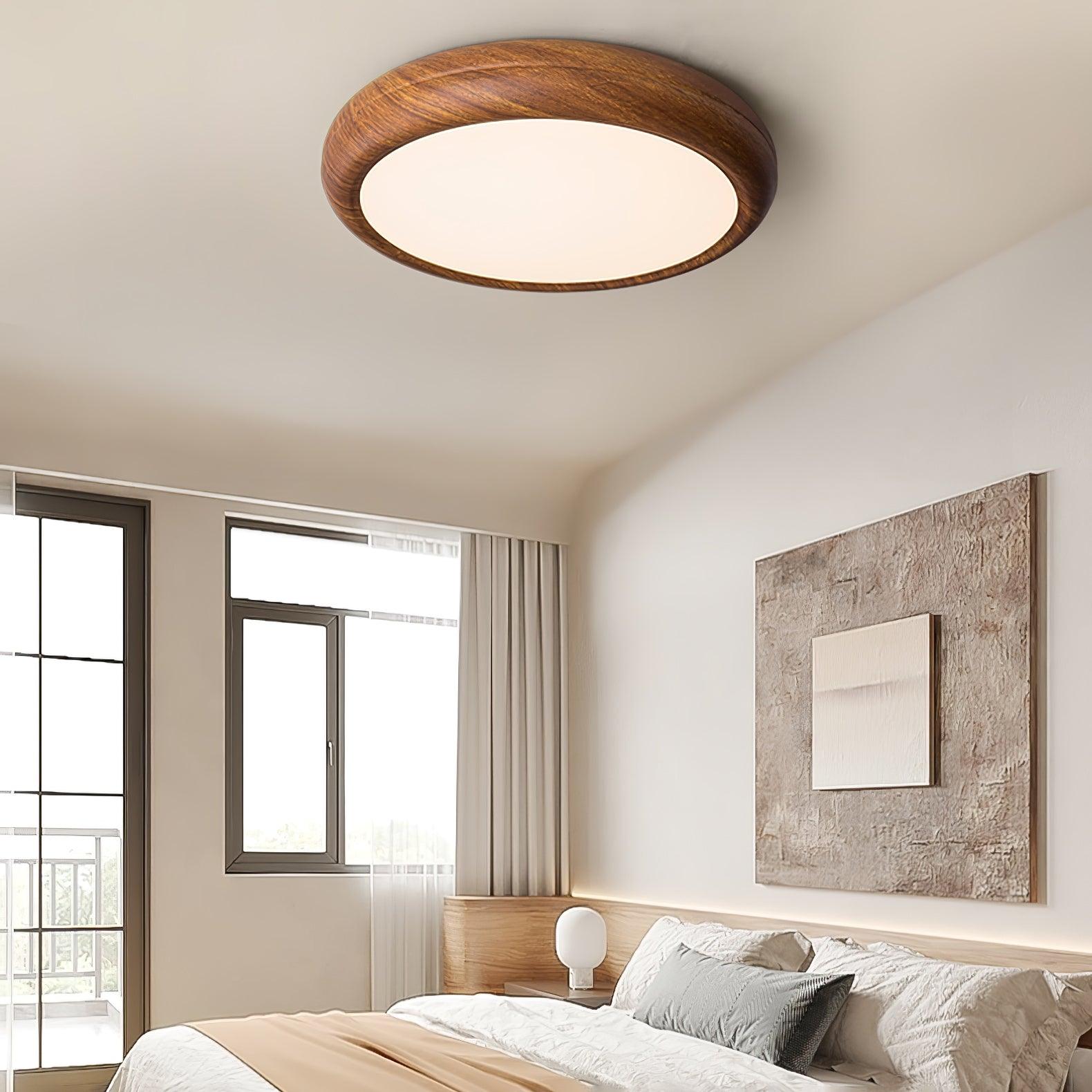 Grena Wood Grain Round Ceiling Light - product image 9